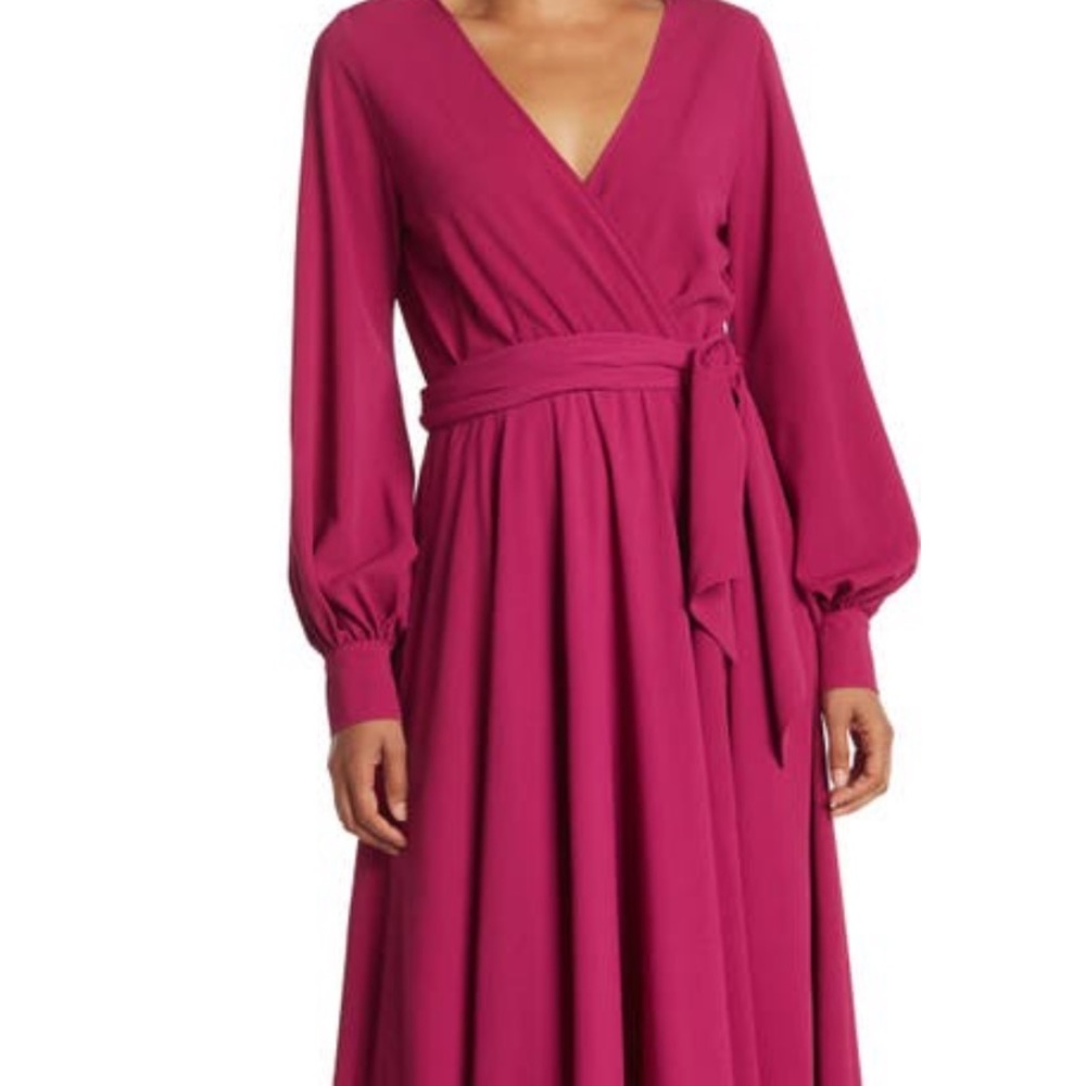 Meghan LA Lilypad Waist Tie Maxi dress